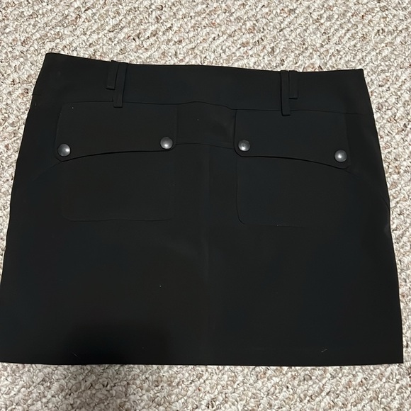Friponne Paris Black Mini Skirt Stretch Size Small Medium France Size 36 - Picture 2 of 5